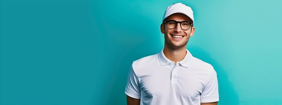 Young Golf Professionals Vibrant Portrait Showcasing Expertise and Enthusiasm