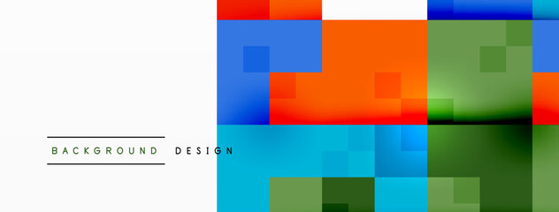 Dynamic colorful squares background. Vector Illustration For Wallpaper, Banner, Background, Card, Book Illustration, landing page