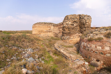 Excavations of the old city of Shamkir. The city of Shamkir. Azerbaijan.