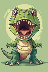 Obraz premium t-rex Dinosaur cartoon