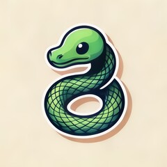 Fototapeta premium snake icon or logo cartoon