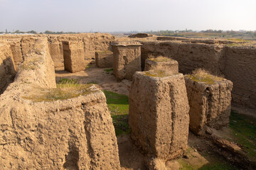 Excavations of the old city of Shamkir. The city of Shamkir. Azerbaijan.