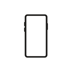 Mobile smartphone icon vector for website