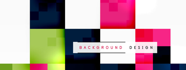 Dynamic colorful squares background. Vector Illustration For Wallpaper, Banner, Background, Card, Book Illustration, landing page