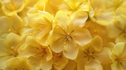 Blooms in yellow