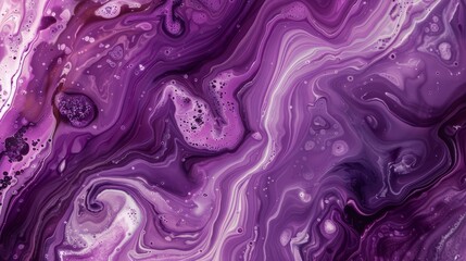 Obraz premium plum fluid art marbling paint textured background