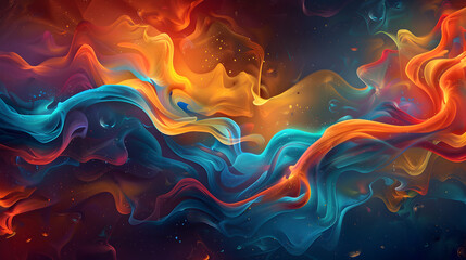 colorful  psychedelic liquefaction background. Abstract oil painted background. Gradient mix oil paint. Texture paint.
