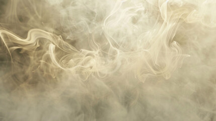 Obraz premium Floating ivory smoke in gentle wisps enhances soft design aesthetics.