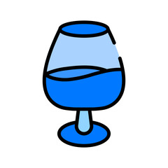 Hotel Beverage Blue Filled