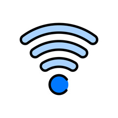 Wifi Blue Filled