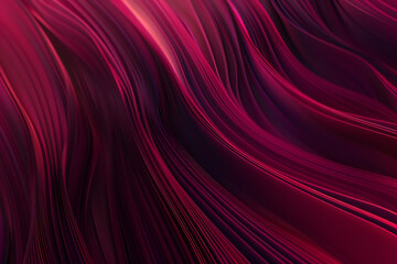 Fototapeta premium Intense and dramatic gradient dynamic lines in deep shades of crimson and burgundy.