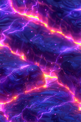 A purple and orange background with a purple and orange line