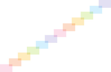 シンプルな虹色の階段