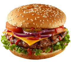 Zinger Burger Meal PNG