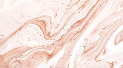 Obraz premium vanilla fluid art marbling paint textured background