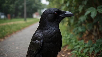 A short story about a mischievous crow causing havoc in a small town ai_generated