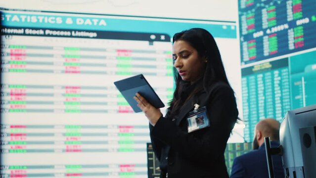 Accounting manager reviewing budget numbers after monthly costs, working on a financial projection to deduct the future enterprise situation. Business analyst does a financial study. Camera A.