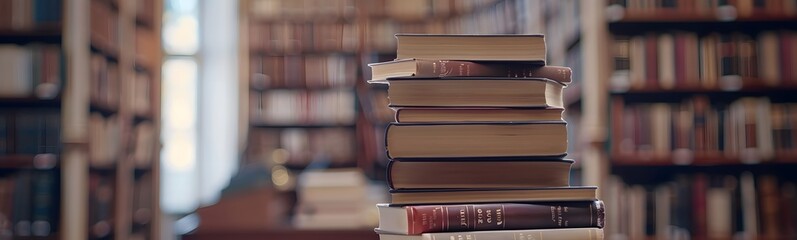 Obraz premium book on library