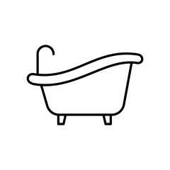 Bathtub icon vector design templates simple and modern concept