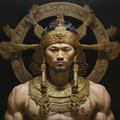 golden buddha statue