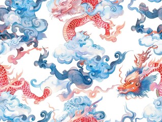 Obraz premium Beautiful seamless pattern