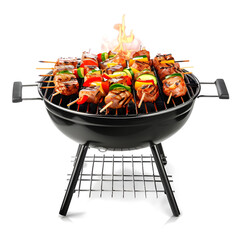 barbecue grill stand isolated transparent background