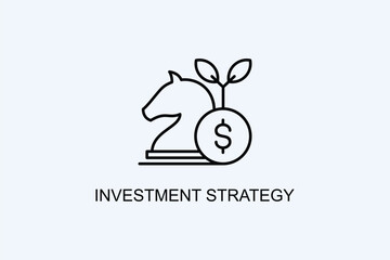 Investment Strategy Vector Icon Or Logo Illustration