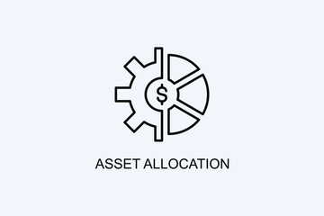 Asset Allocation Vector Icon Or Logo Illustration
