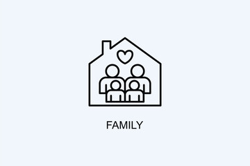 Family Vector Icon Or Logo Illustration