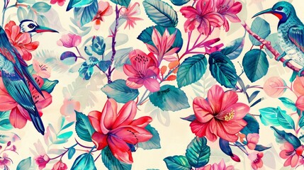 Obraz premium Beautiful seamless pattern