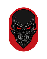 Skull Emblem Design - PNG T-Shirt Graphics Sublimation