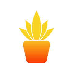 Indoor Plant Gradient Flat