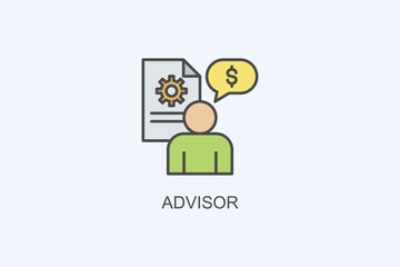 Advisor Vector Icon Or Logo Illustration