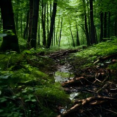 Obraz premium Exploring the Pristine Rainforest: Ang Ka Nature Trail in Doi Inthanon National Park, Thailand