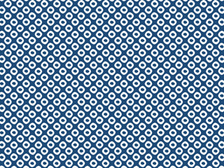 和柄の鹿の子柄パターン