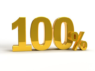 100 percent. 3D rendering