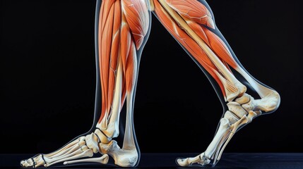 Detailed Anatomical Study of the Human Leg: Bones, Muscles, Tendons, and Ligaments Explained