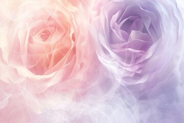 Rose and lilac abstract blur, creating a soft and gentle atmosphere, perfect for romantic and love-themed designs.