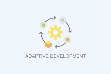 Adaptive Development Vector Icon Or Logo Illustration