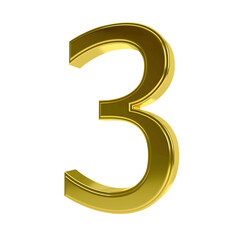 Fototapeta premium 3 number 3d