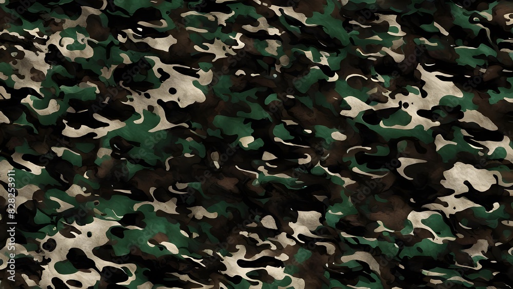 Wall mural 
military camouflage background, army texture classic wallpaper