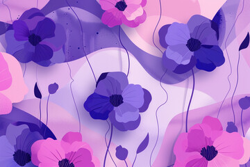 Playful shapes in a whimsical violet illustration add a creative and fun vibe.