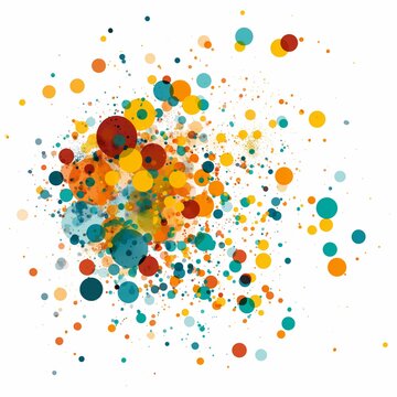 Vibrant Summer Dots: Sprinkles for Food and Architecture, mixed, dots, summer colors, colorful dots, 