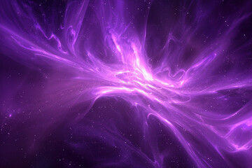Obraz premium Cosmic elements in a violet backdrop bring a sense of mystical wonder.