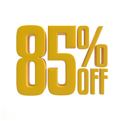 85 percent off
