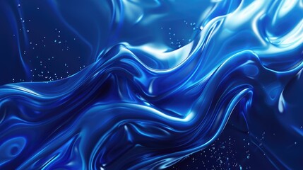 Obraz premium Abstract background featuring dynamic blue waves