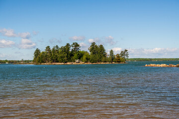 Island on lake