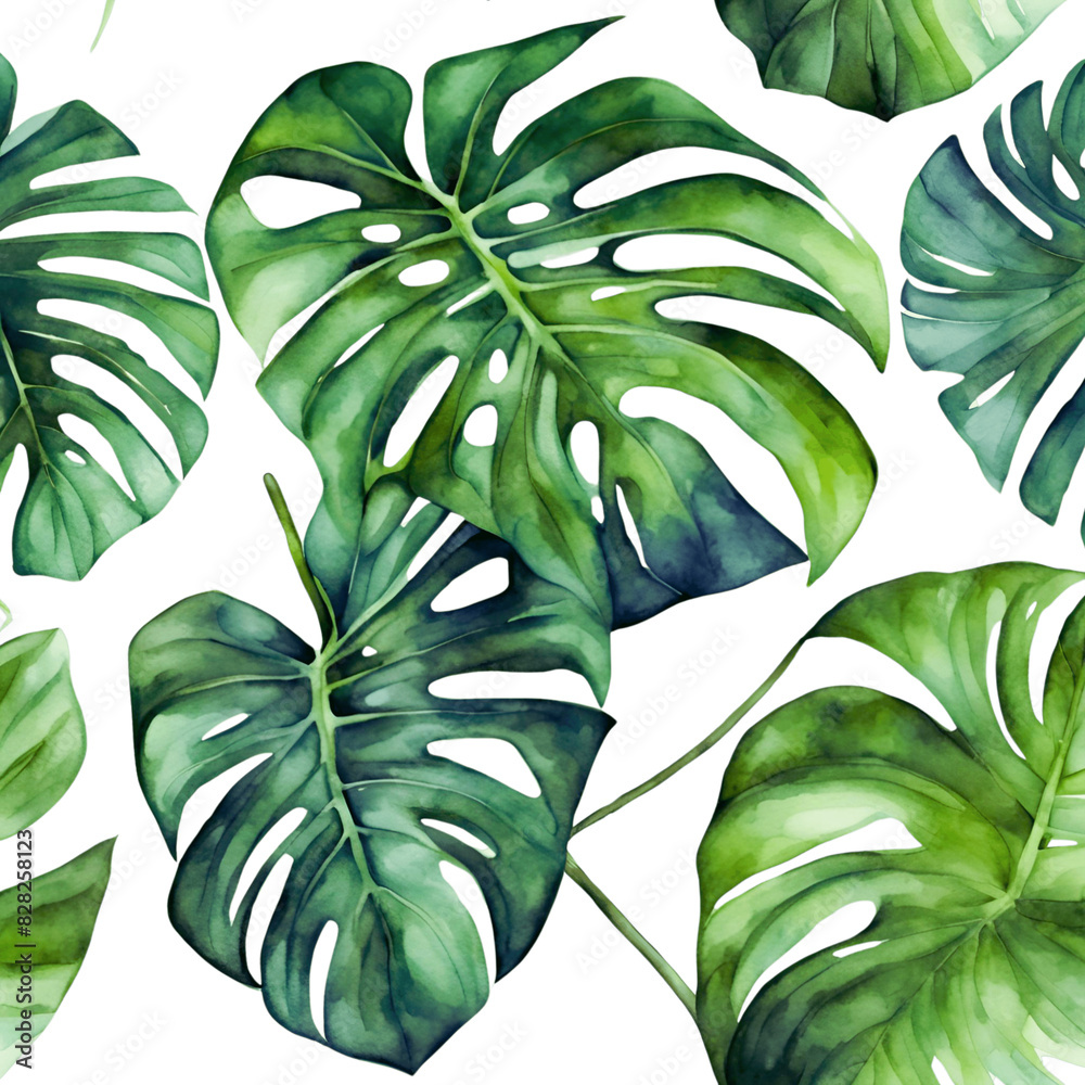 Wall mural Monstera Leaf - 1