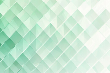 Pastel mint green geometric diamonds in a chic gradient for a serene setting.