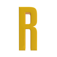 R letter 3d